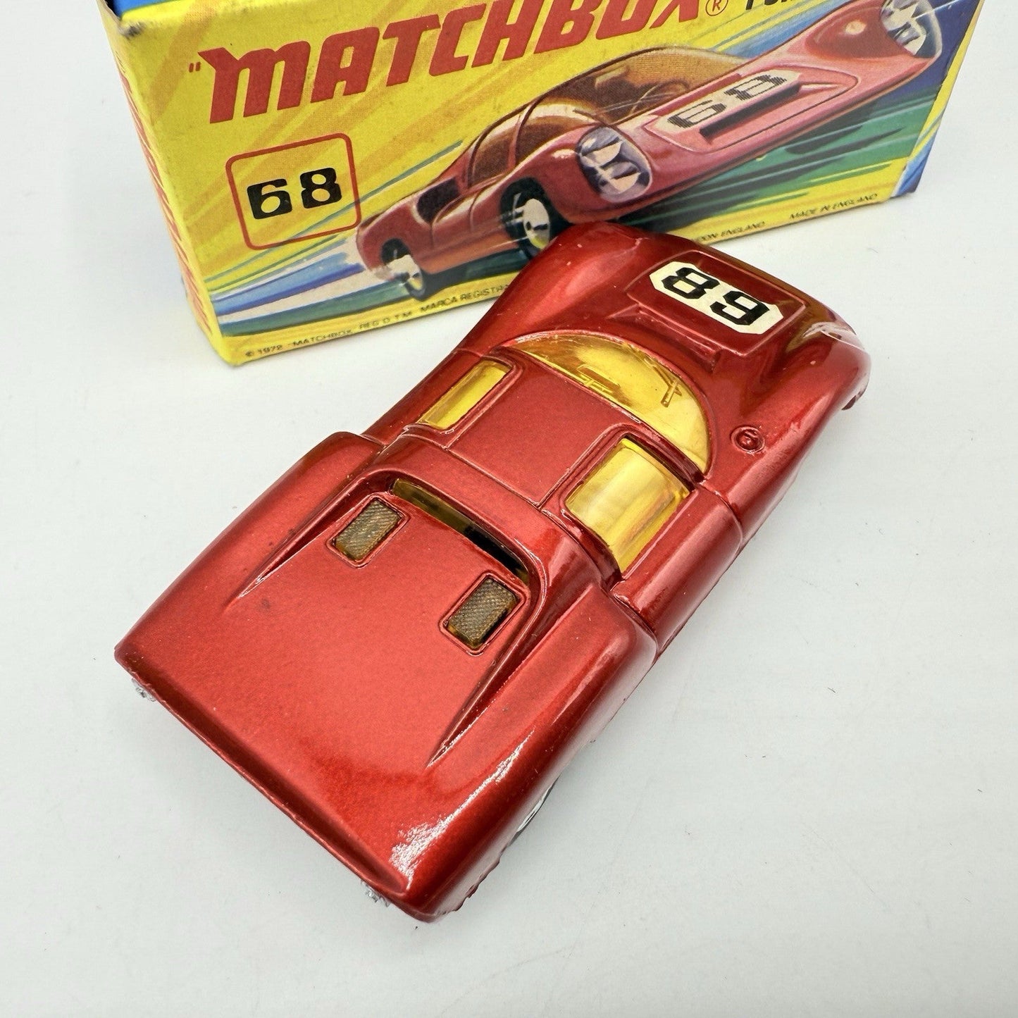 Matchbox Superfast 68 Porsche 910 With 68 Label Very Close To Mint - Magic Matchbox