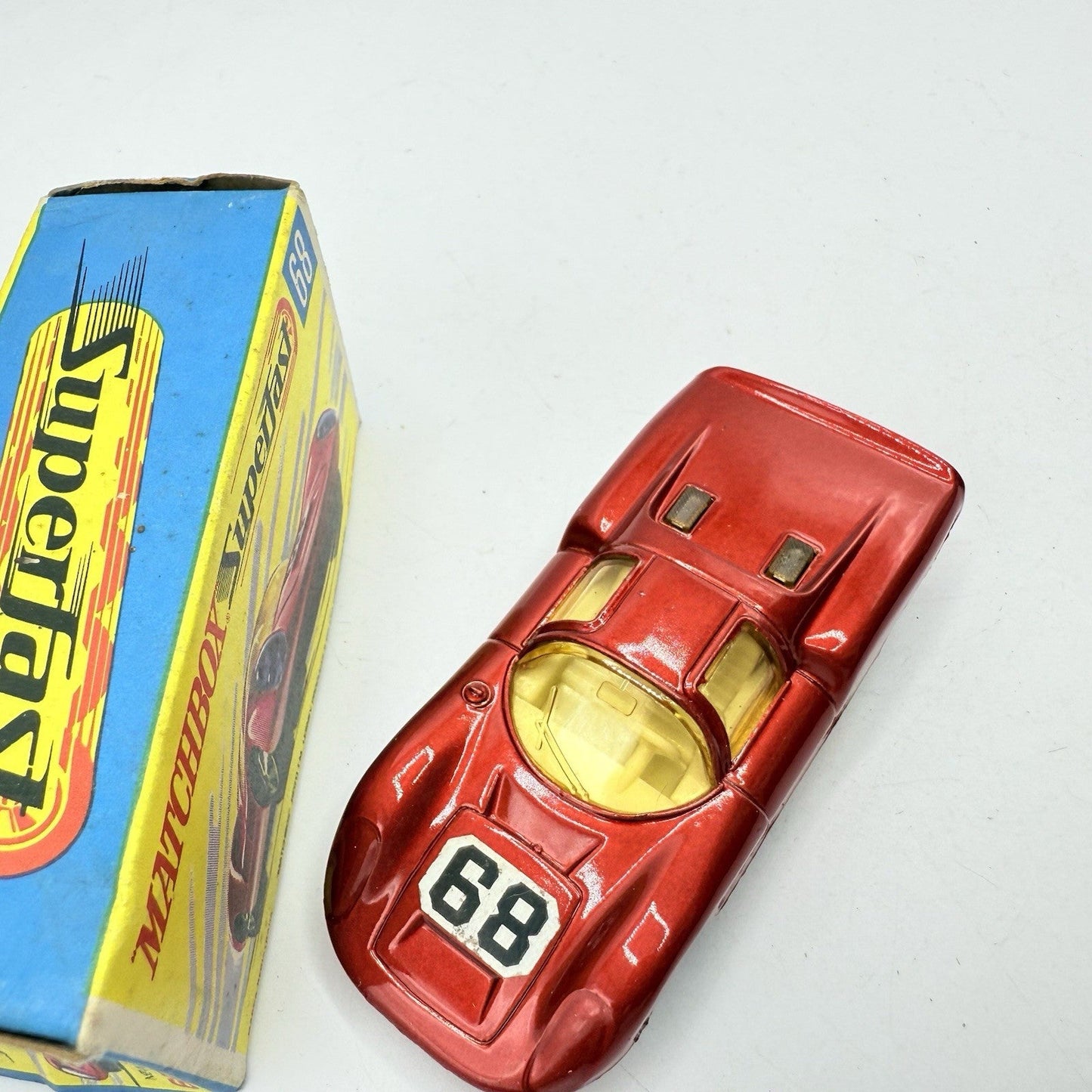 Matchbox Superfast 68 Porsche 910 With 68 Label Very Close To Mint - Magic Matchbox