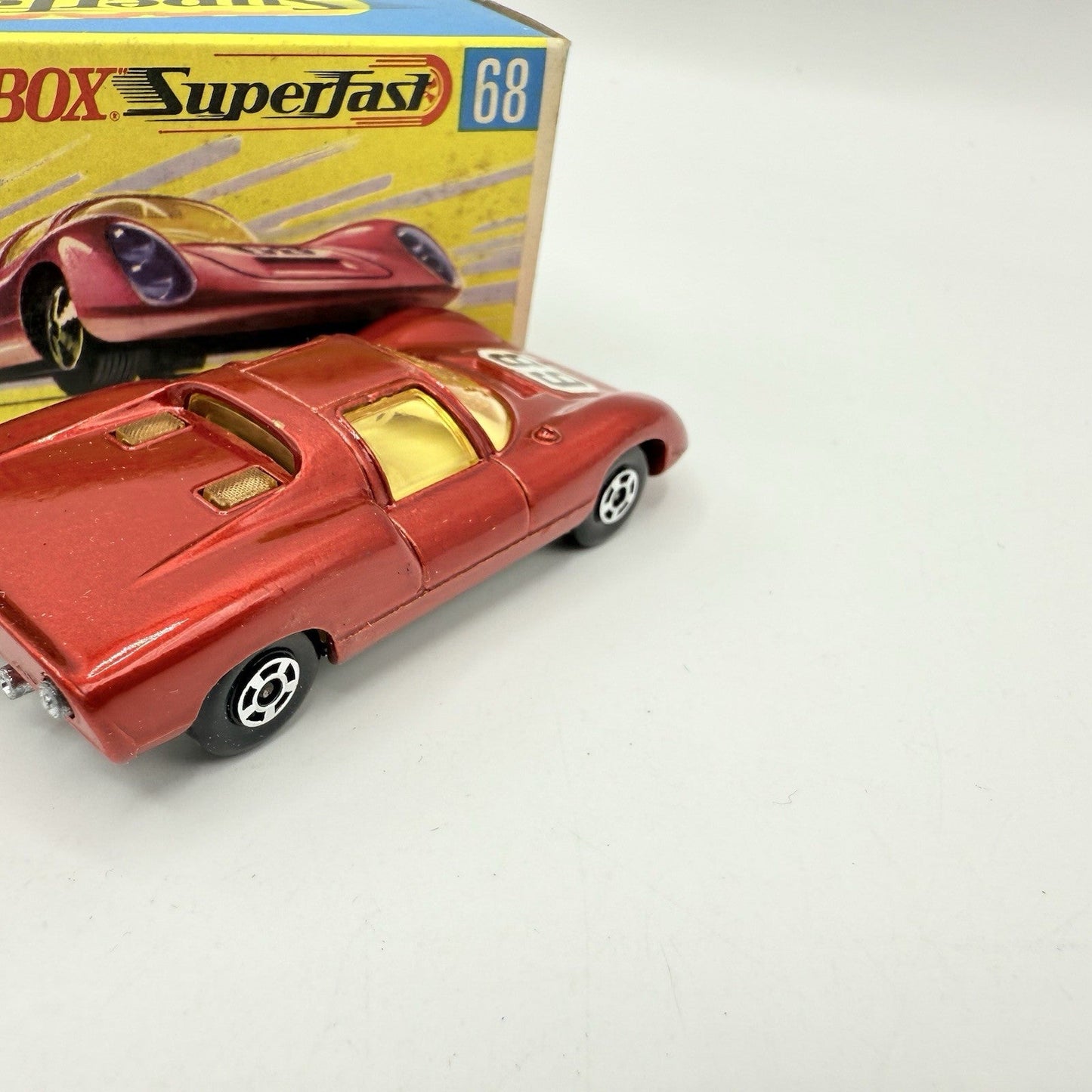 Matchbox Superfast 68 Porsche 910 With 68 Label Very Close To Mint - Magic Matchbox