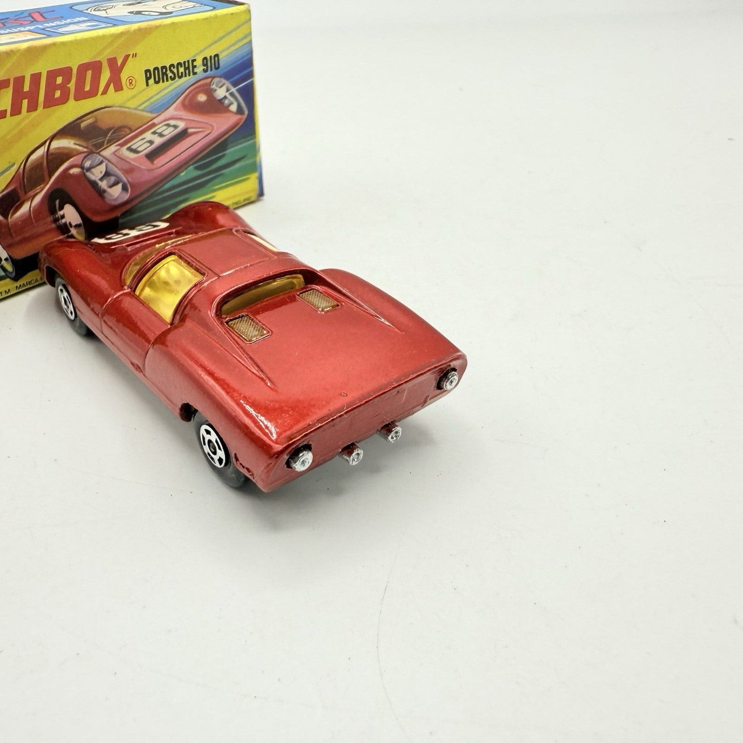 Matchbox Superfast 68 Porsche 910 With 68 Label Very Close To Mint - Magic Matchbox