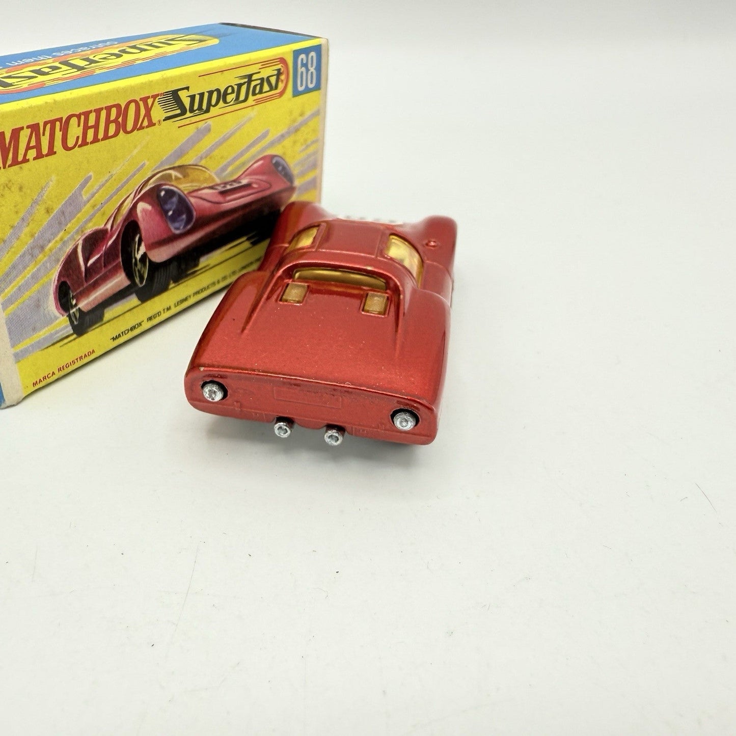 Matchbox Superfast 68 Porsche 910 With 68 Label Very Close To Mint - Magic Matchbox