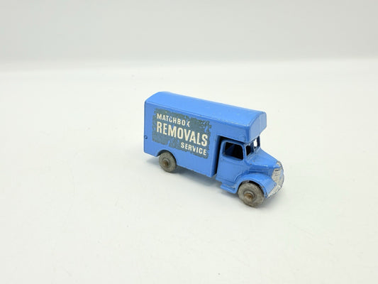 Matchbox Lesney 17a Bedford Removals Van Light Blue Unboxed Model