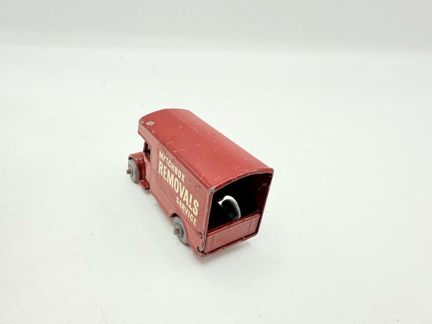 Matchbox Lesney 17a Maroon Bedford Matchbox Removal Services Van VG Unboxed