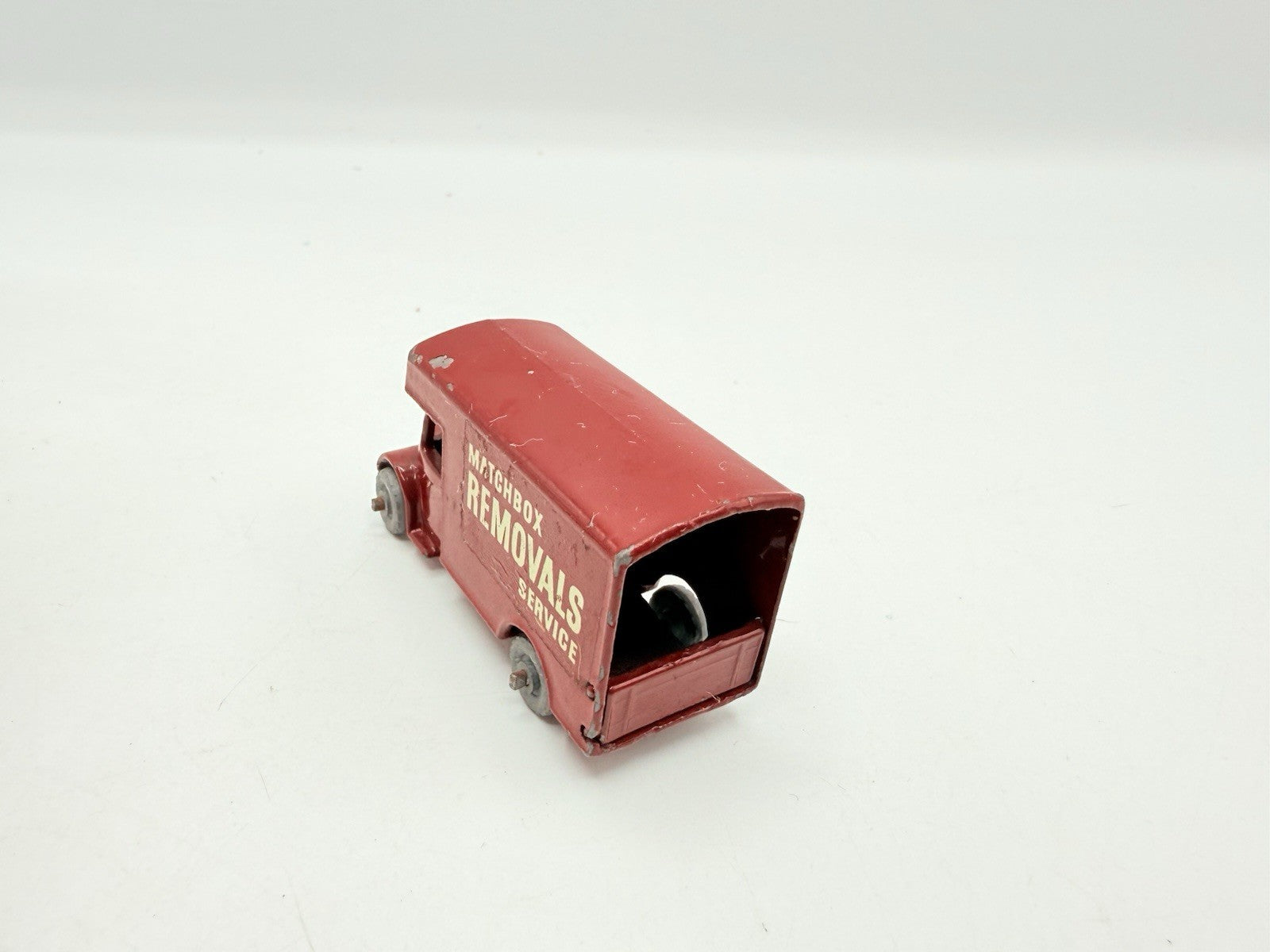 Matchbox Lesney 17a Maroon Bedford Matchbox Removal Services Van VG Unboxed