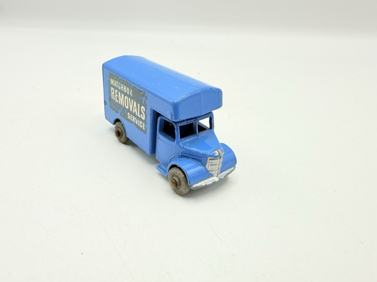 Matchbox Lesney 17a Bedford Removals Van Light Blue Unboxed Model