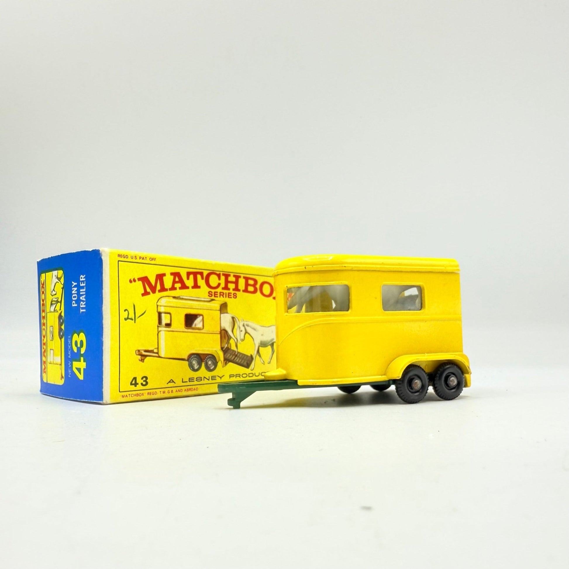 Matchbox 43c Pony Trailer Green Base - Magic Matchbox