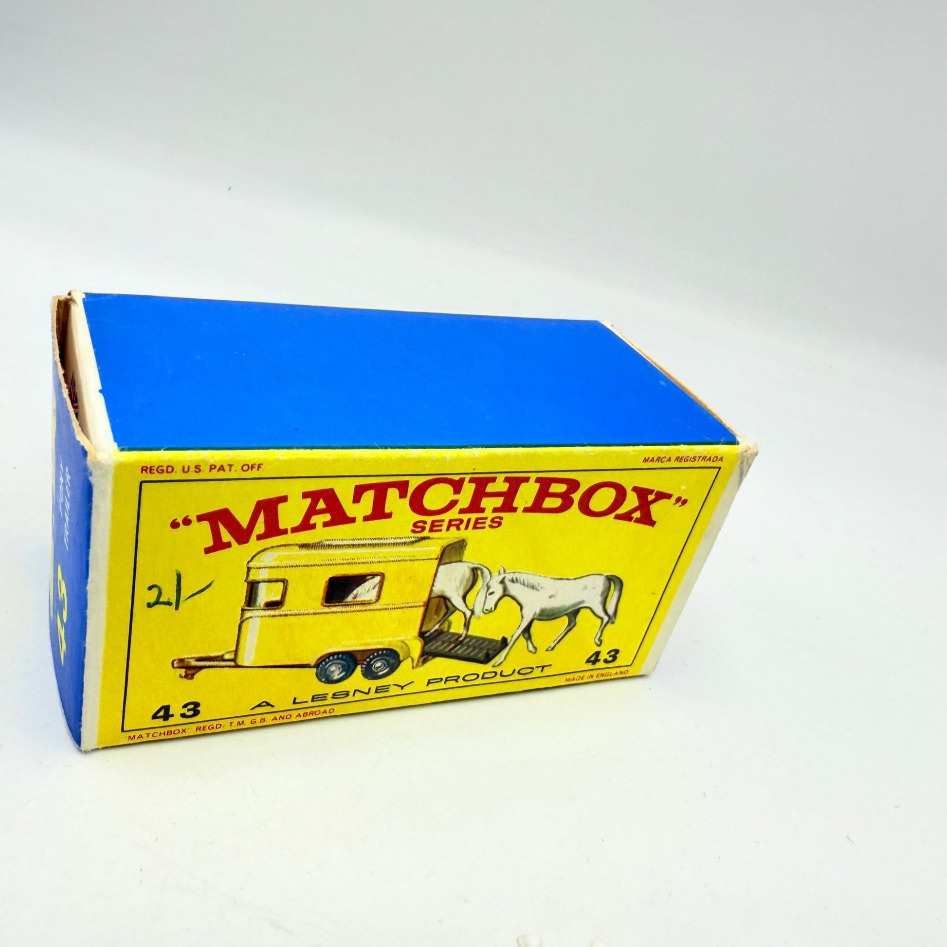 Matchbox 43c Pony Trailer Green Base - Magic Matchbox