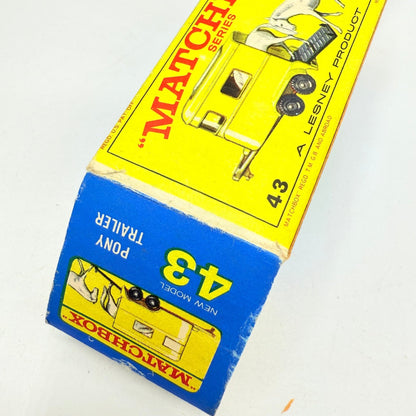 Matchbox 43c Pony Trailer Tan Base - Magic Matchbox