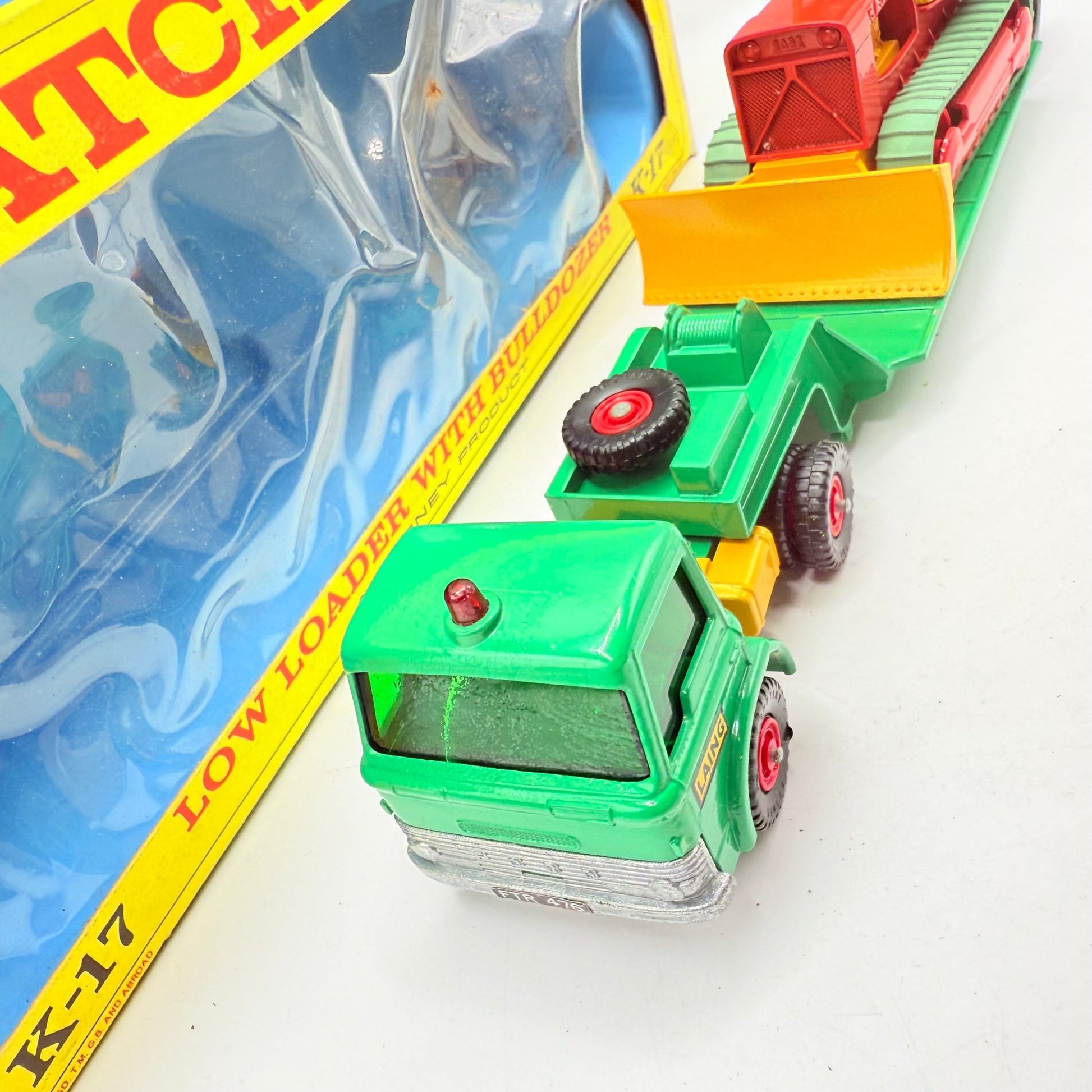 Matchbox Kingsize K - 17 Ford Cab & Dyson Low Loader with Bulldozer - Magic Matchbox