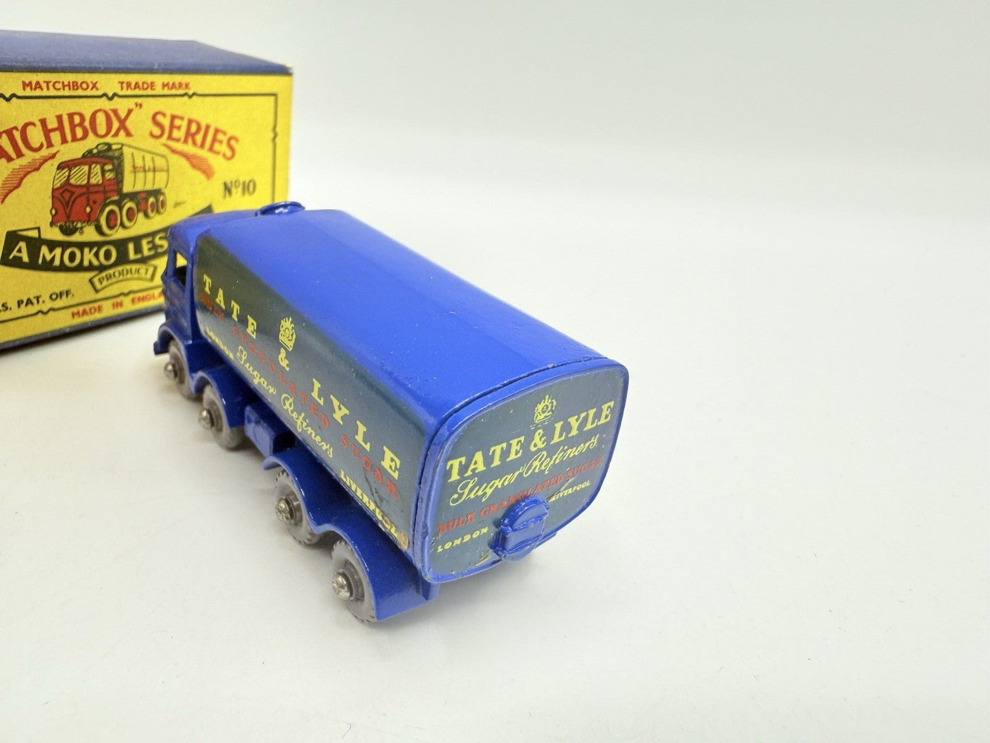 Matchbox Lesney 10c Foden 8 Wheel Sugar Container Tate & Lyle REAR CROWN - GPW - Magic Matchbox