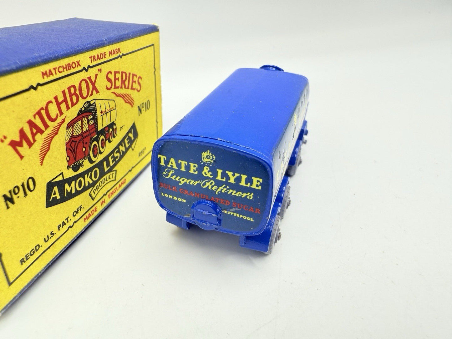 Matchbox Lesney 10c Foden 8 Wheel Sugar Container Tate & Lyle REAR CROWN - GPW - Magic Matchbox