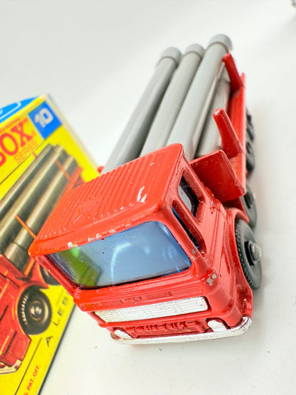 Matchbox Lesney 10d Leyland Pipe Truck Pipes (7) & F Box - Magic Matchbox