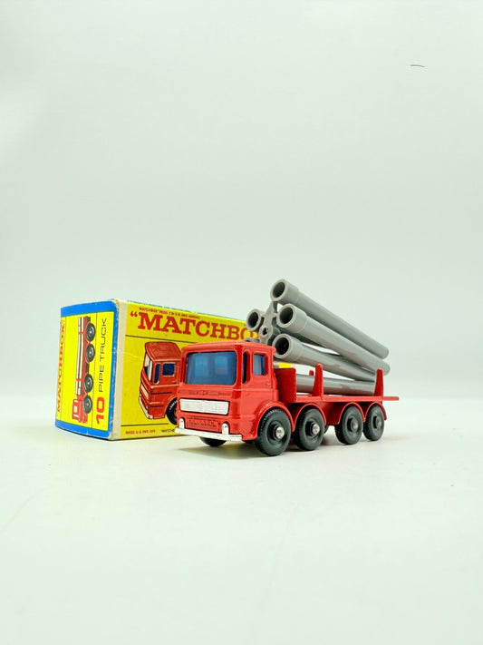 Matchbox Lesney 10d Leyland Pipe Truck Pipes On Sprue & F Box - Magic Matchbox