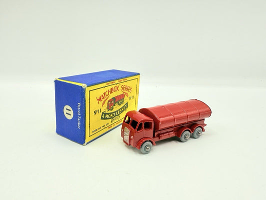 Matchbox Lesney 11B 2nd ERF Petrol Tanker GPW In Original B5 Box - Magic Matchbox