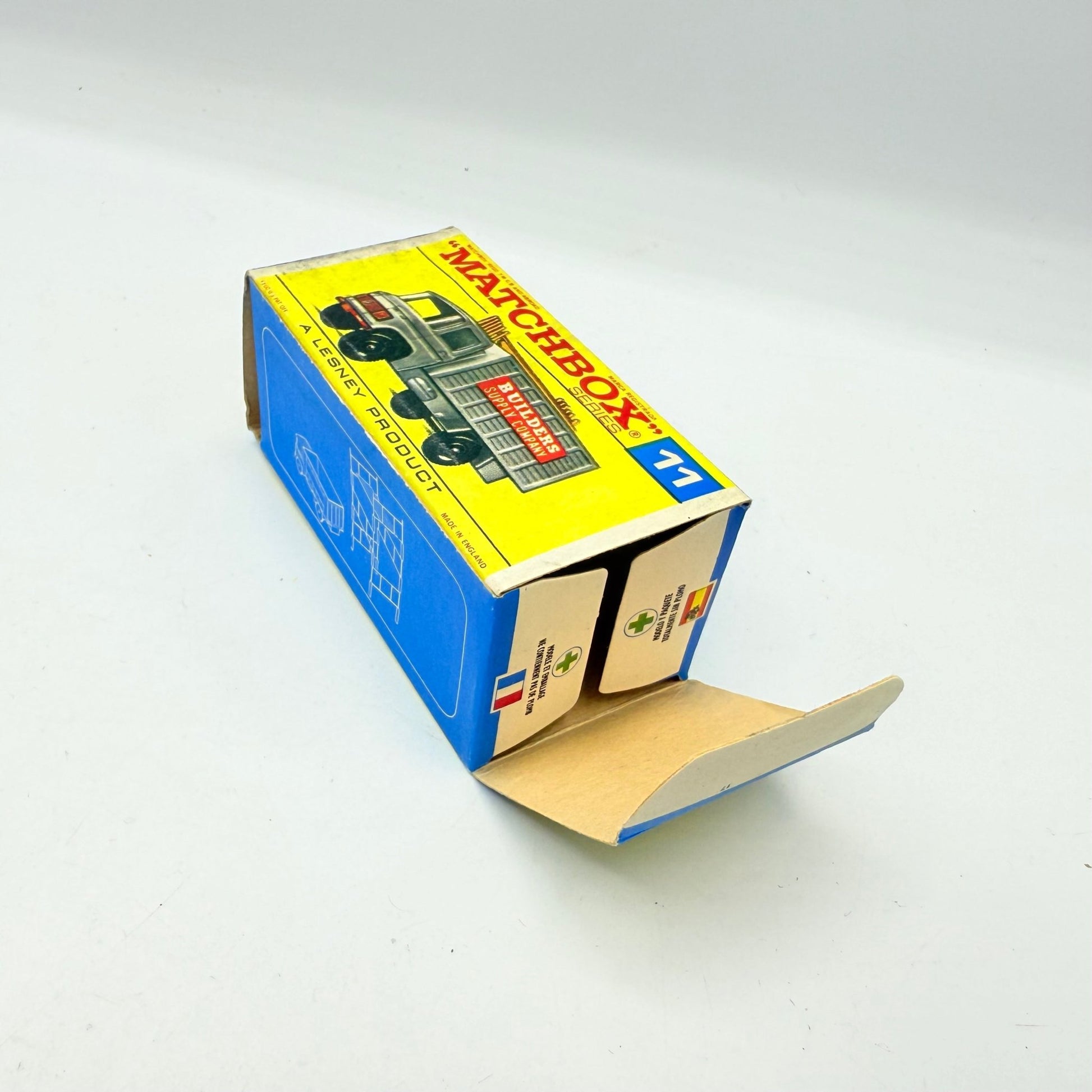 Matchbox Lesney 11d Mercedes Scaffolding Truck Empty Box - Magic Matchbox