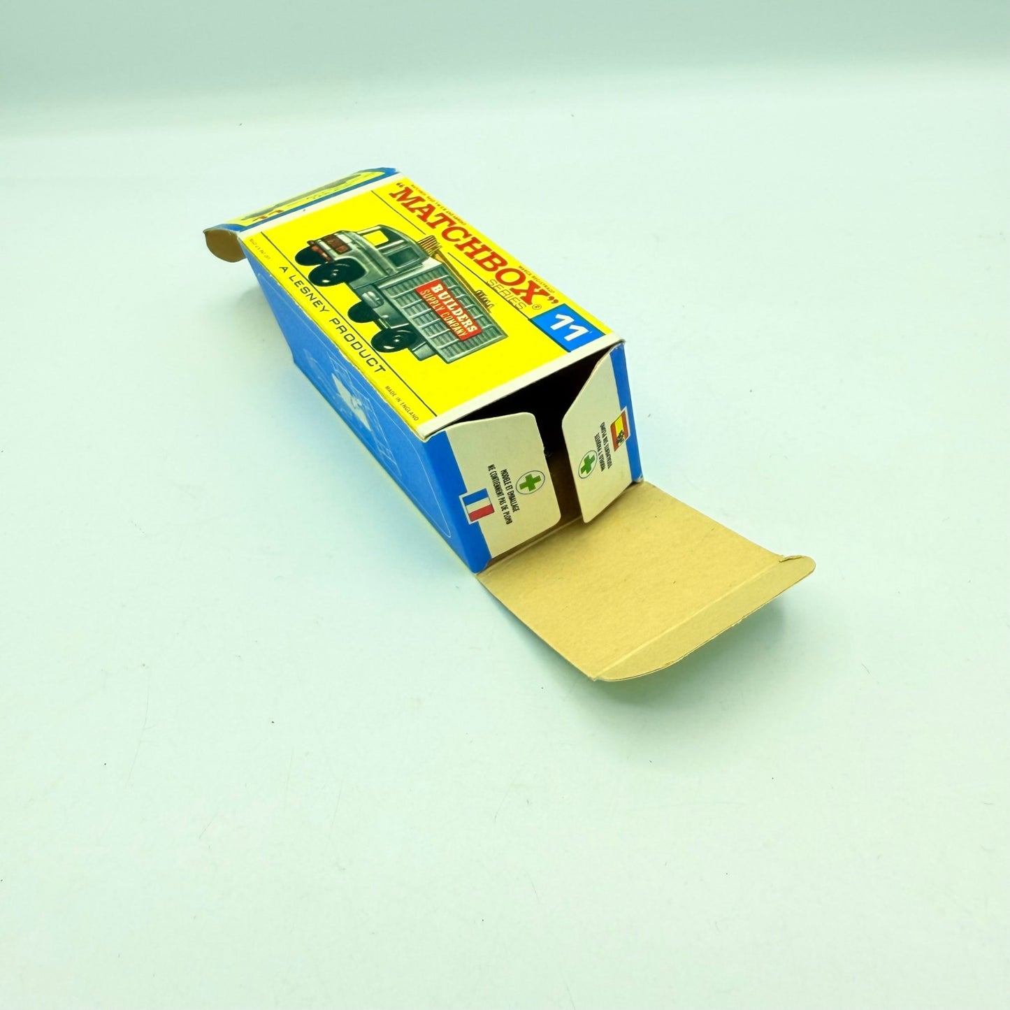 Matchbox Lesney 11d Mercedes Scaffolding Truck Empty Box - Magic Matchbox