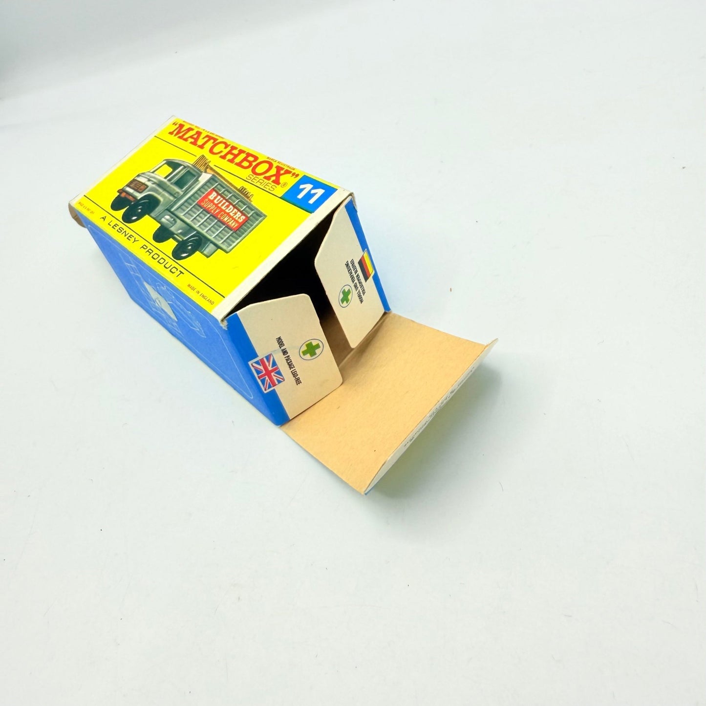 Matchbox Lesney 11d Mercedes Scaffolding Truck Empty Box - Magic Matchbox
