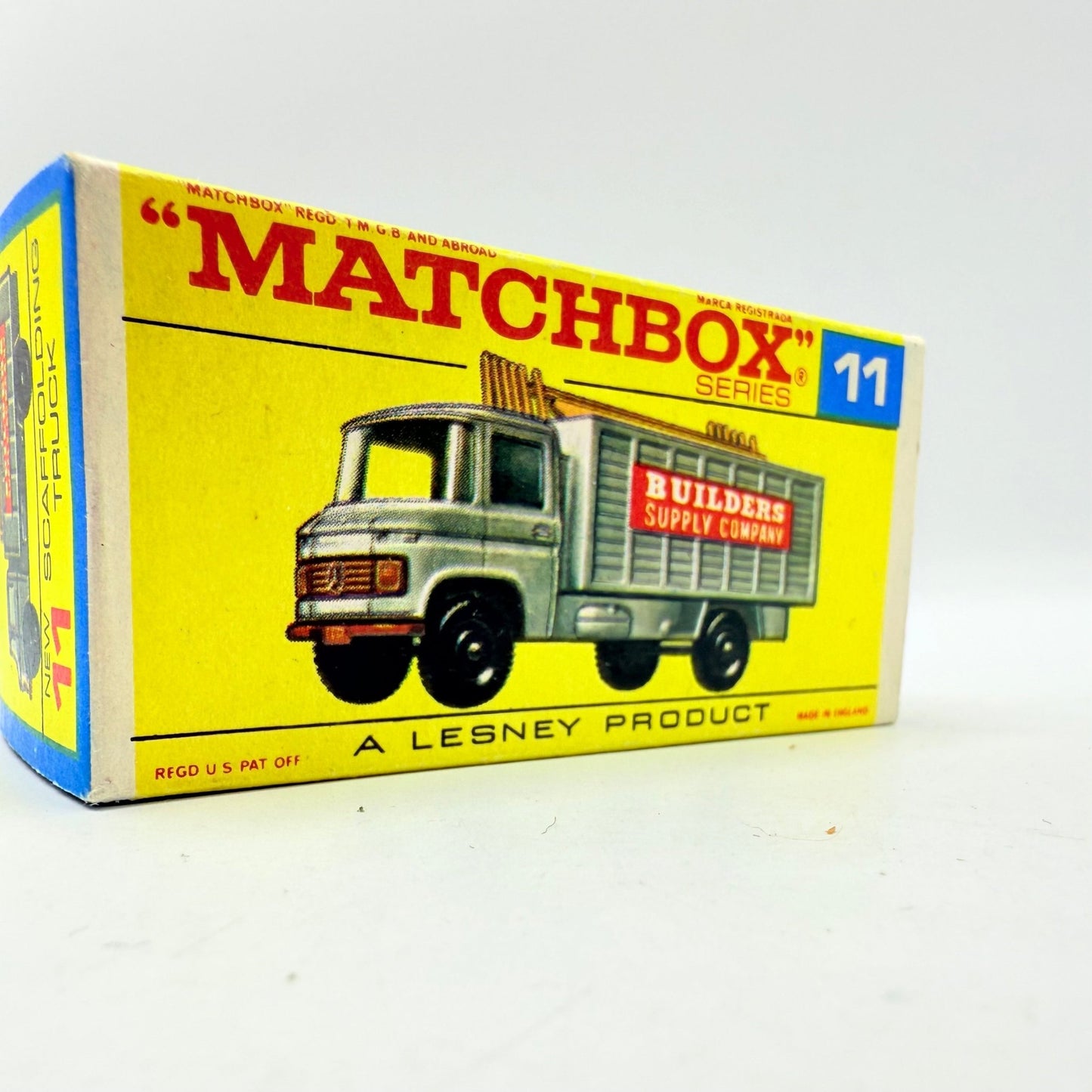 Matchbox Lesney 11d Mercedes Scaffolding Truck Empty Box - Magic Matchbox