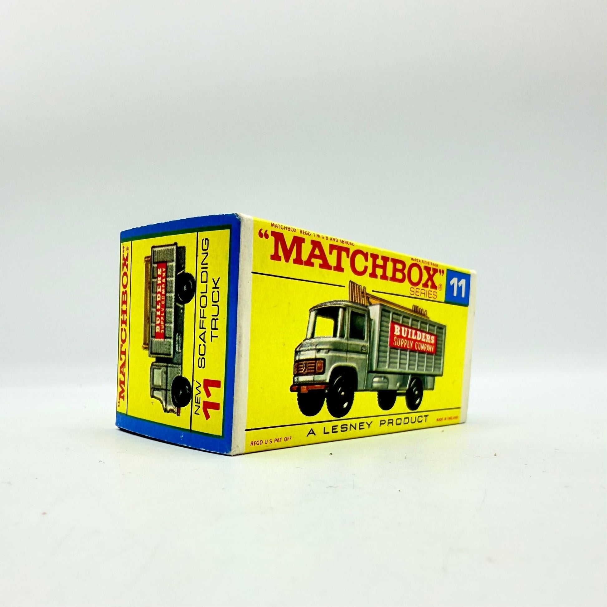 Matchbox Lesney 11d Mercedes Scaffolding Truck Empty Box - Magic Matchbox