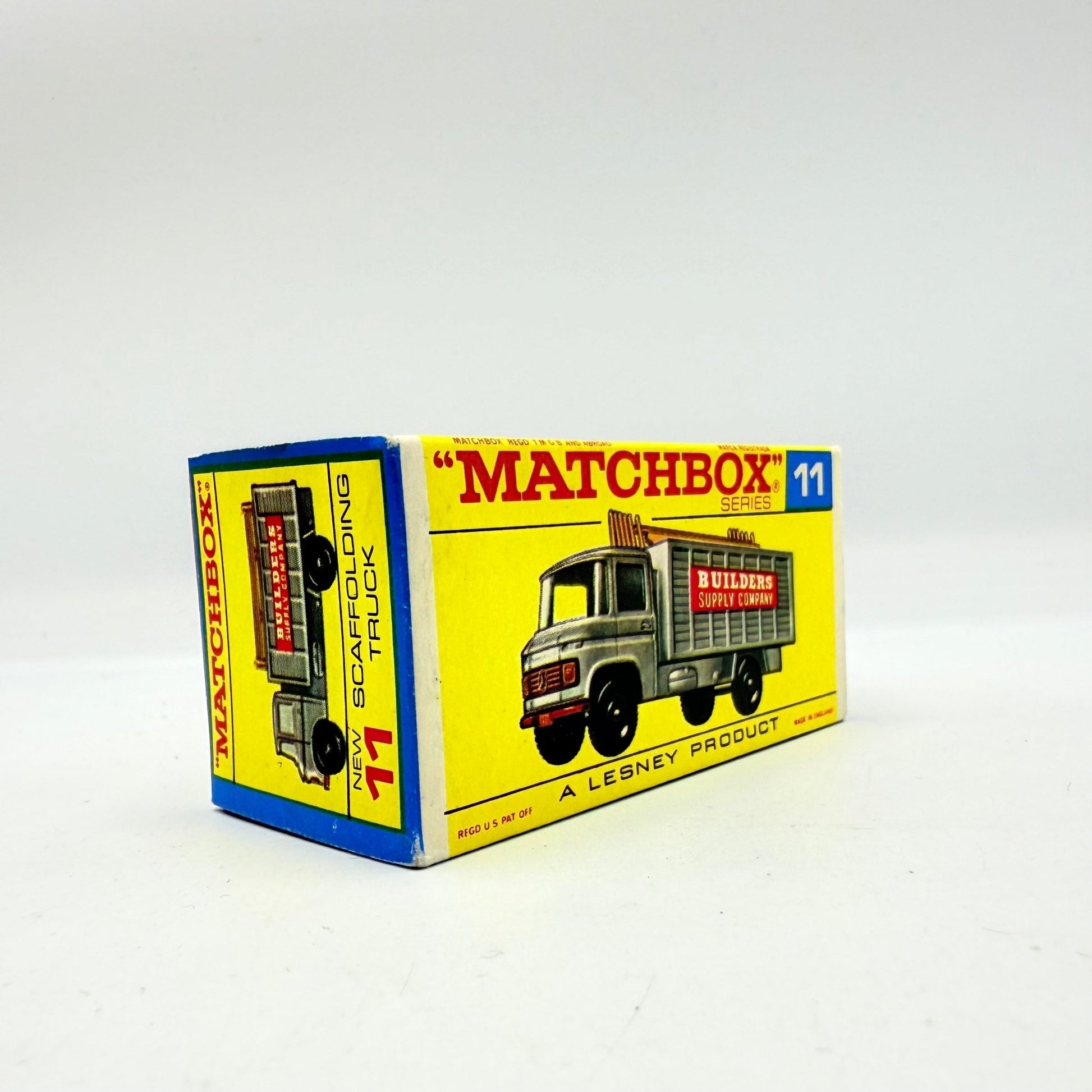 Matchbox Lesney 11d Mercedes Scaffolding Truck Empty Box - Magic Matchbox