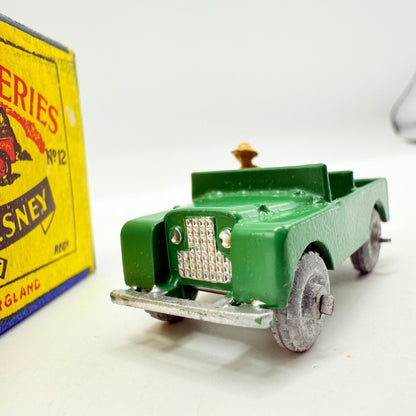 Matchbox Lesney 12a Land Rover RARE SC1 With Recess - Magic Matchbox