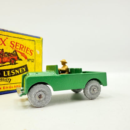 Matchbox Lesney 12a Land Rover RARE SC1 With Recess - Magic Matchbox