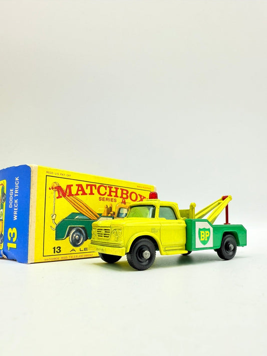 Matchbox Lesney 13d BP Dodge Wreck Truck - Magic Matchbox