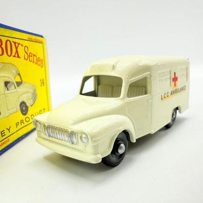 Matchbox Lesney 14c Bedford Lomas Ambulance BPW - Magic Matchbox