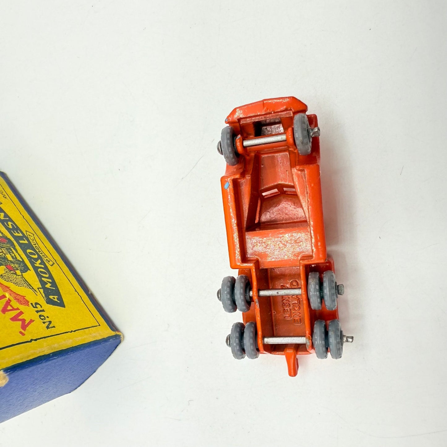 Matchbox Lesney 15a Diamond T Prime Mover RARE 10 GREY PLASTIC WHEELS! - Magic Matchbox