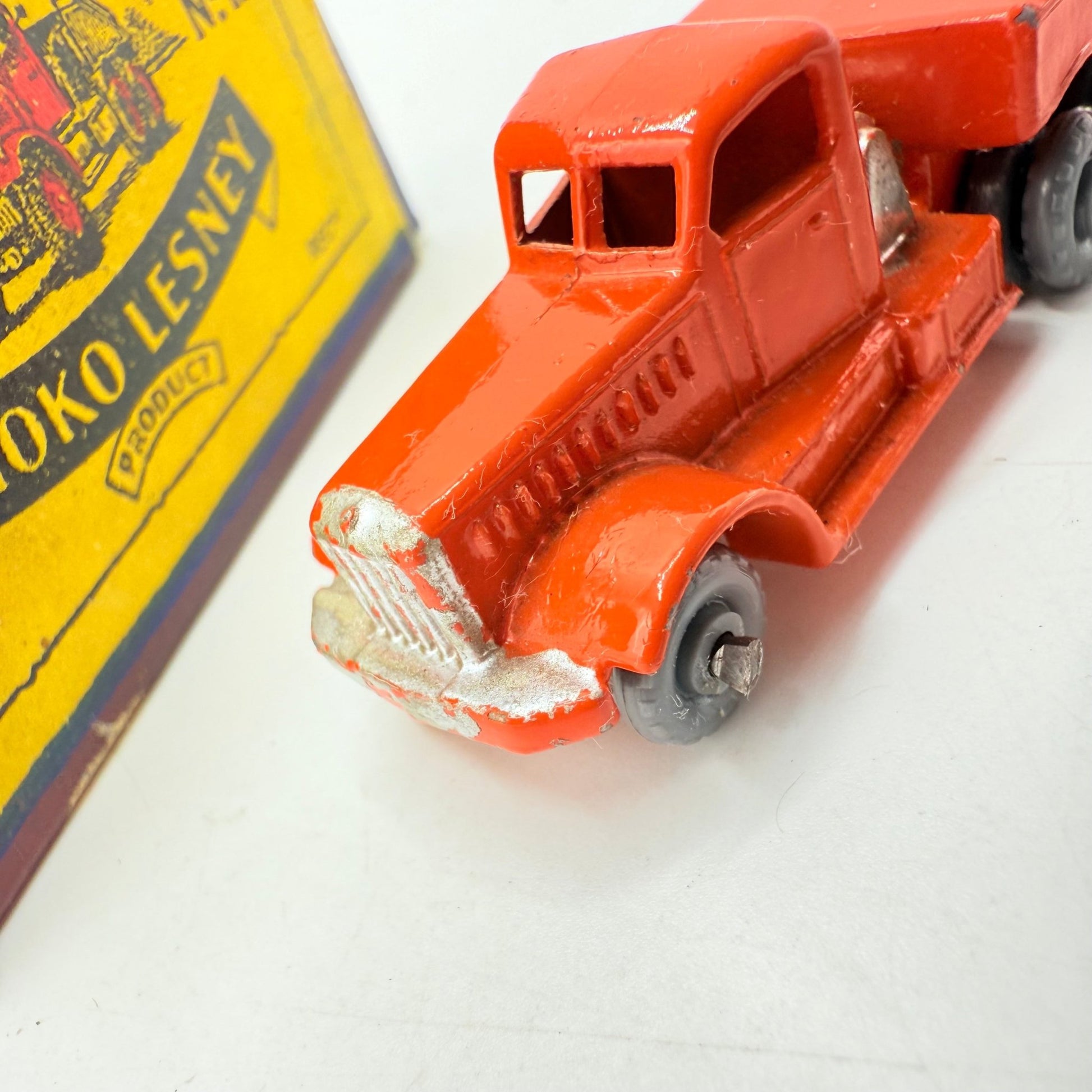 Matchbox Lesney 15a Diamond T Prime Mover RARE 10 GREY PLASTIC WHEELS! - Magic Matchbox