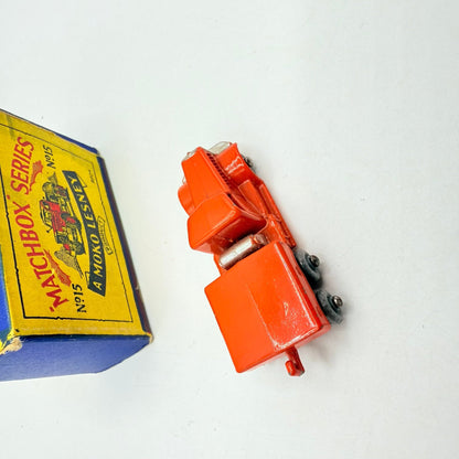 Matchbox Lesney 15a Diamond T Prime Mover RARE 10 GREY PLASTIC WHEELS! - Magic Matchbox