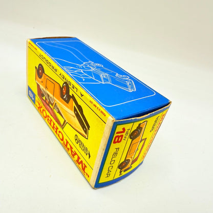 Matchbox Lesney 18e Field Car Red Hubs - Unpainted base - Magic Matchbox
