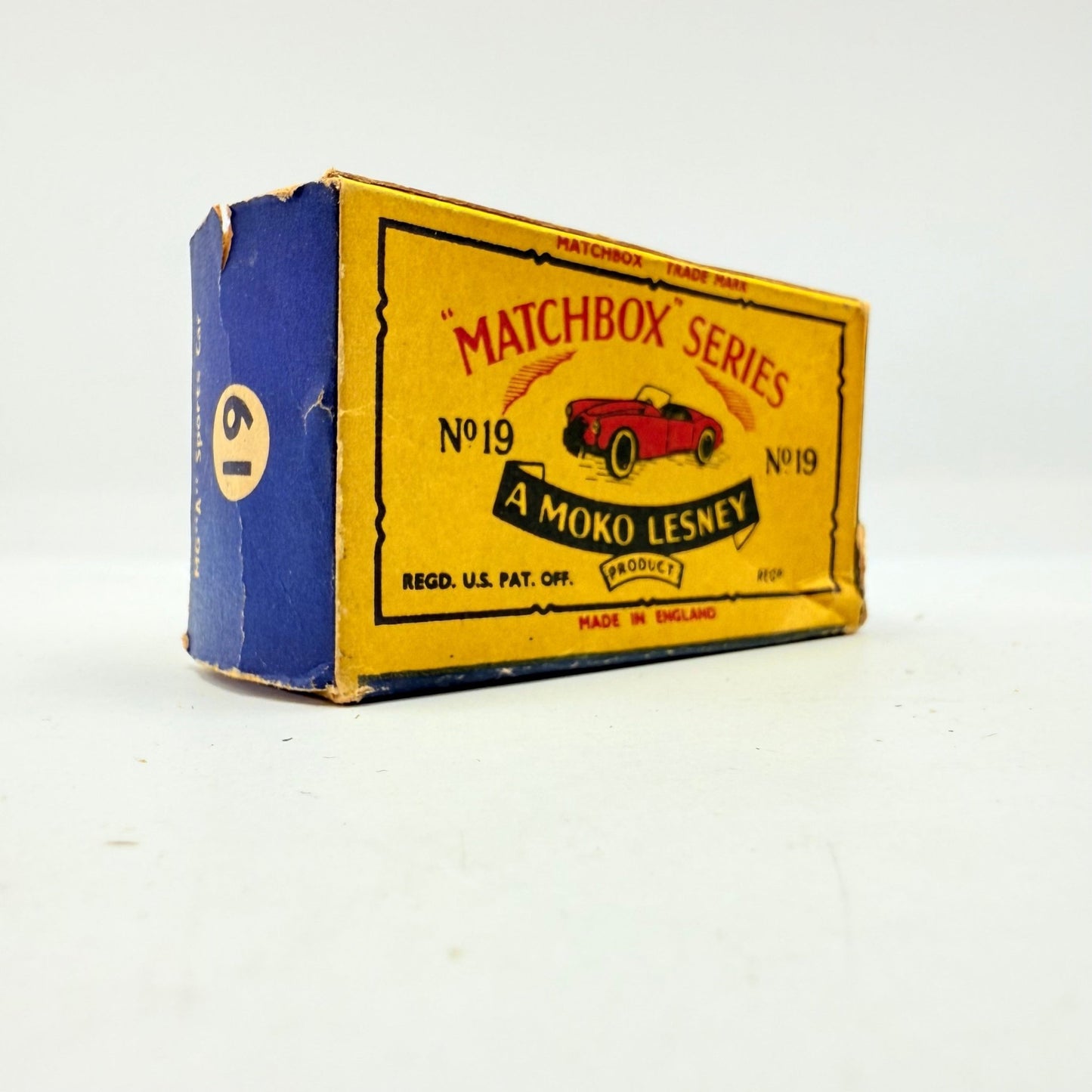 Matchbox Lesney 19b MGA Sports Car Empty Original Box - Magic Matchbox