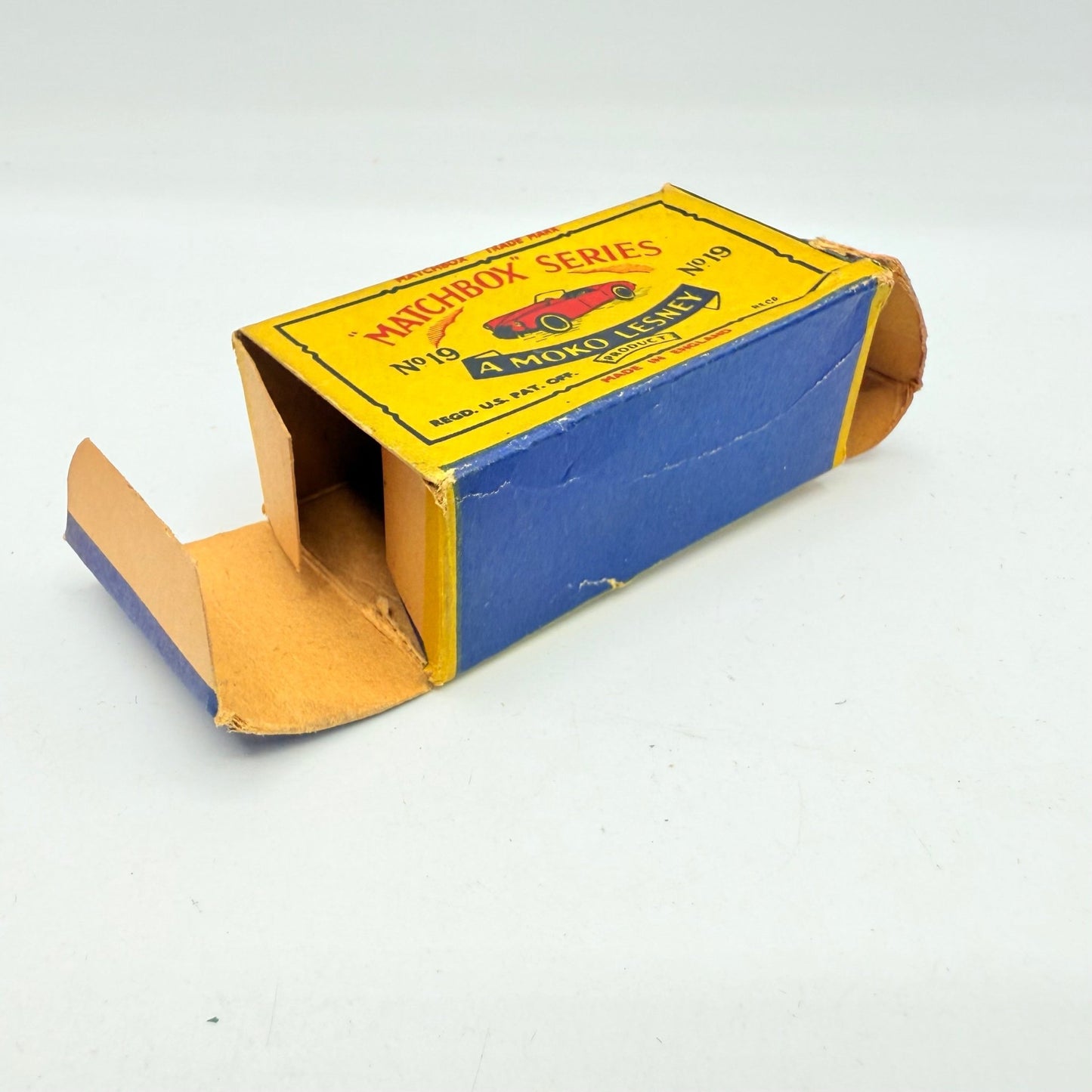 Matchbox Lesney 19b MGA Sports Car Empty Original Box - Magic Matchbox