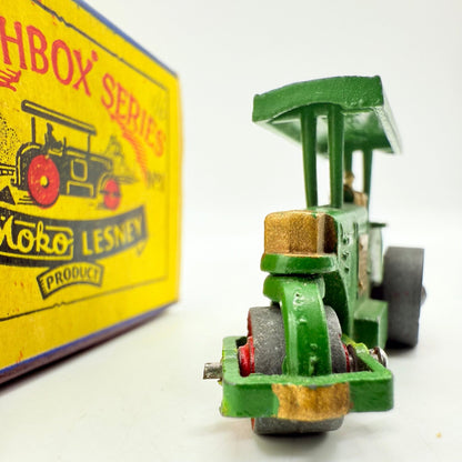 Matchbox Lesney 1a Aveling Barford Diesel Road Roller with CURVED canopy ends - Magic Matchbox