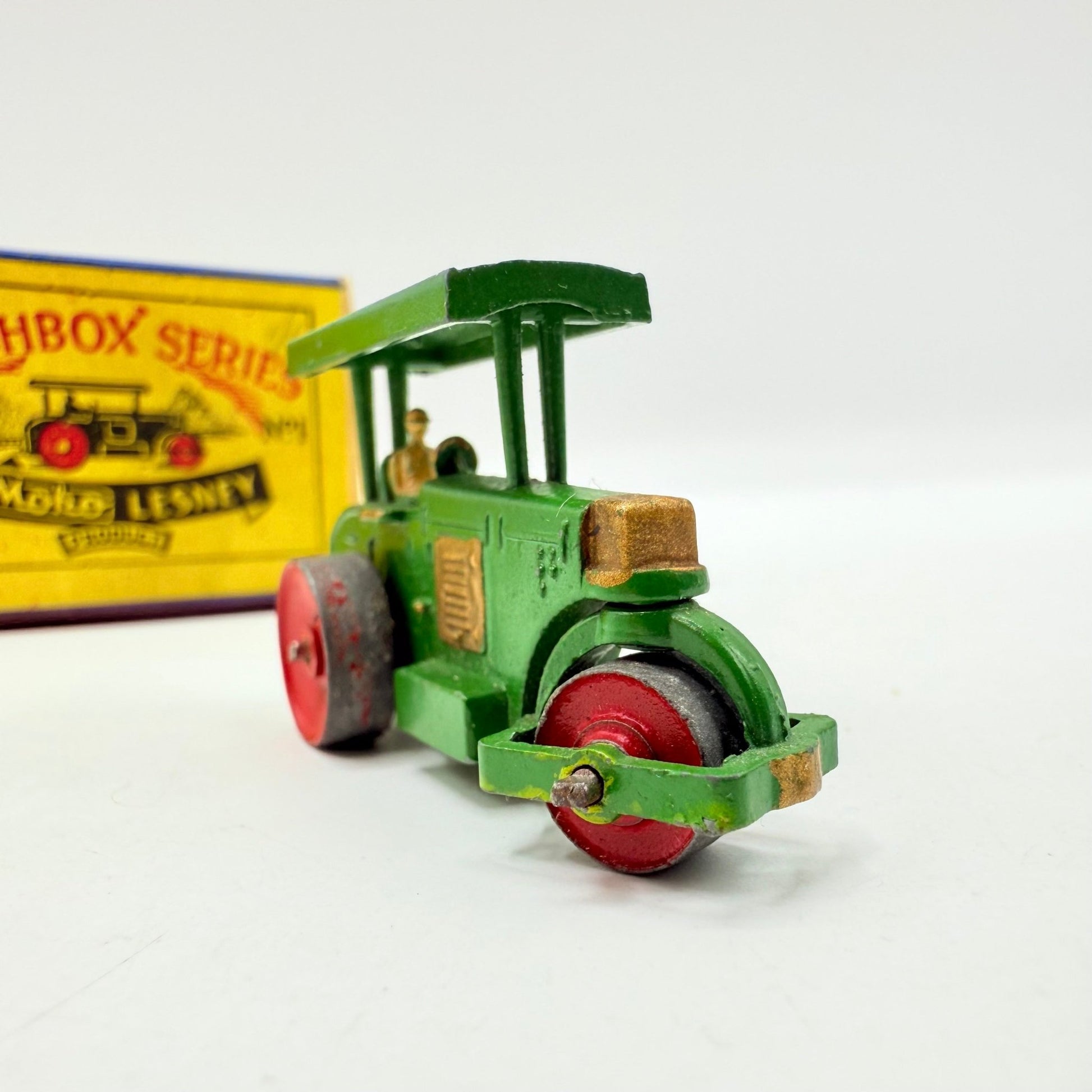 Matchbox Lesney 1a Aveling Barford Diesel Road Roller with CURVED canopy ends - Magic Matchbox