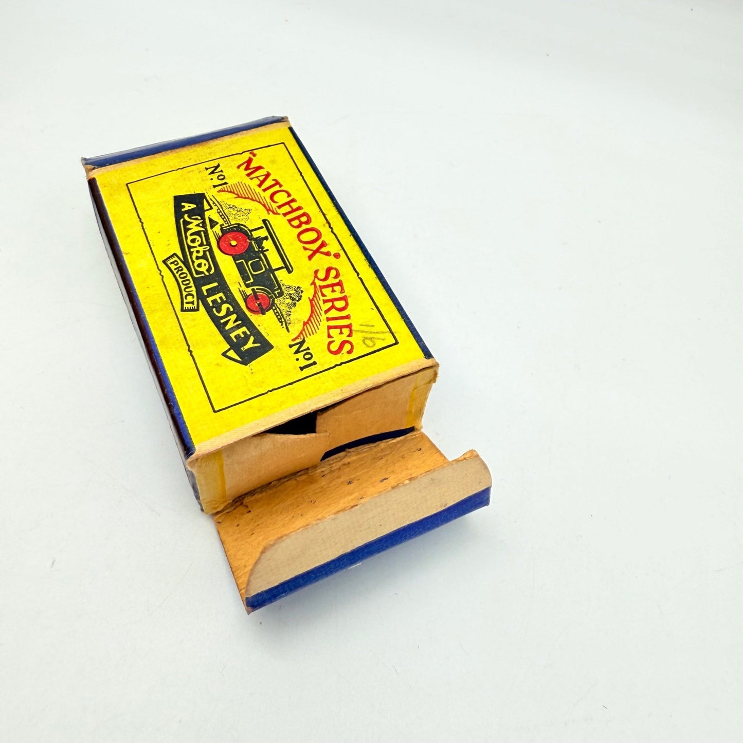 Matchbox Lesney 1a Road Roller with Rare SCRIPT BOX - Magic Matchbox