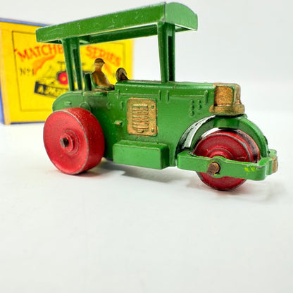 Matchbox Lesney 1a Road Roller with Rare SCRIPT BOX - Magic Matchbox