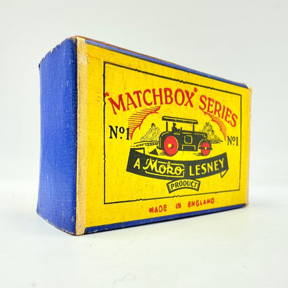 Matchbox Lesney 1a Road Roller with Rare SCRIPT BOX - Magic Matchbox