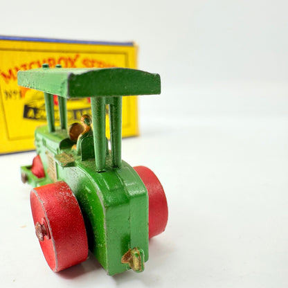 Matchbox Lesney 1a Road Roller with Rare SCRIPT BOX - Magic Matchbox
