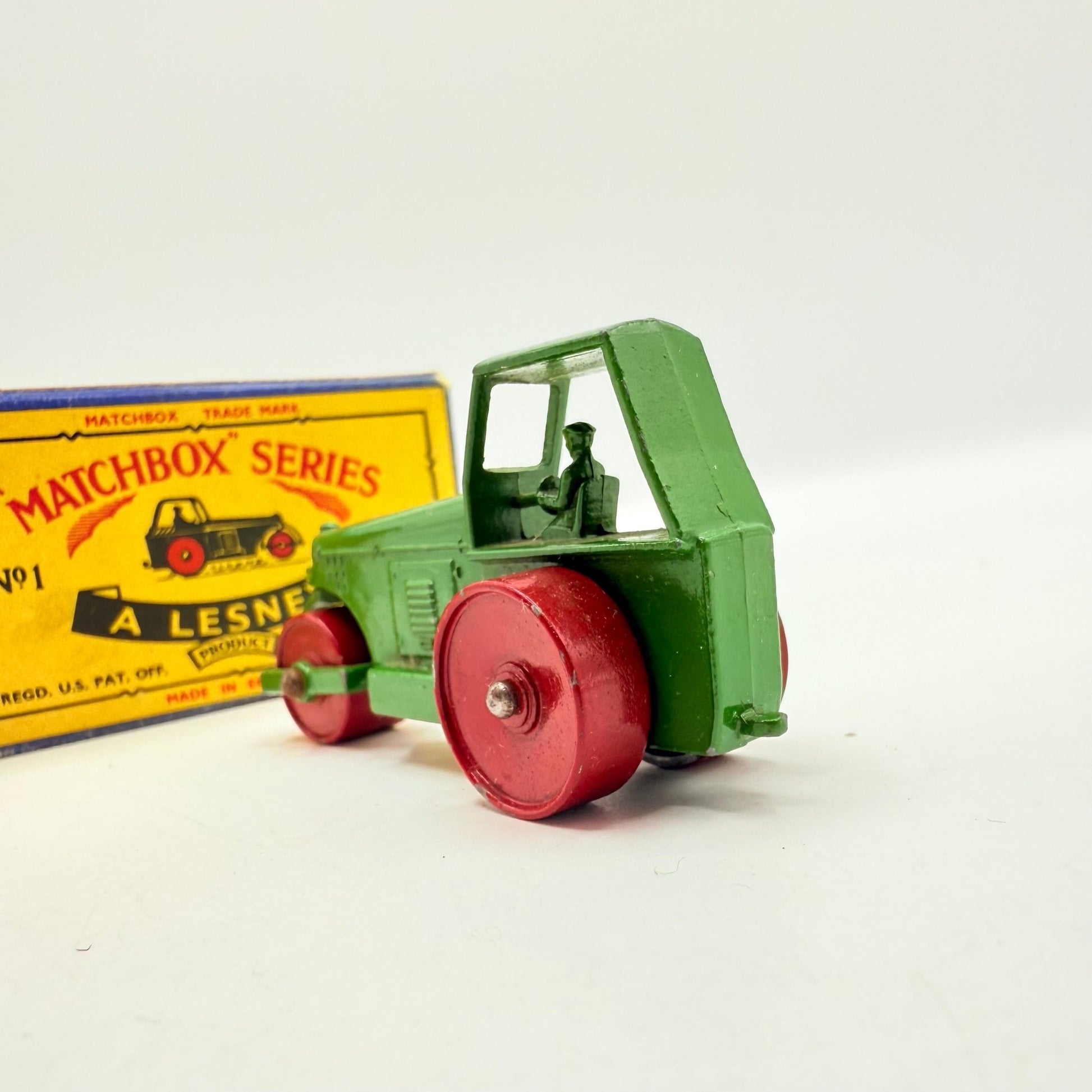 Matchbox Lesney 1c Road Roller Darker Green - Magic Matchbox