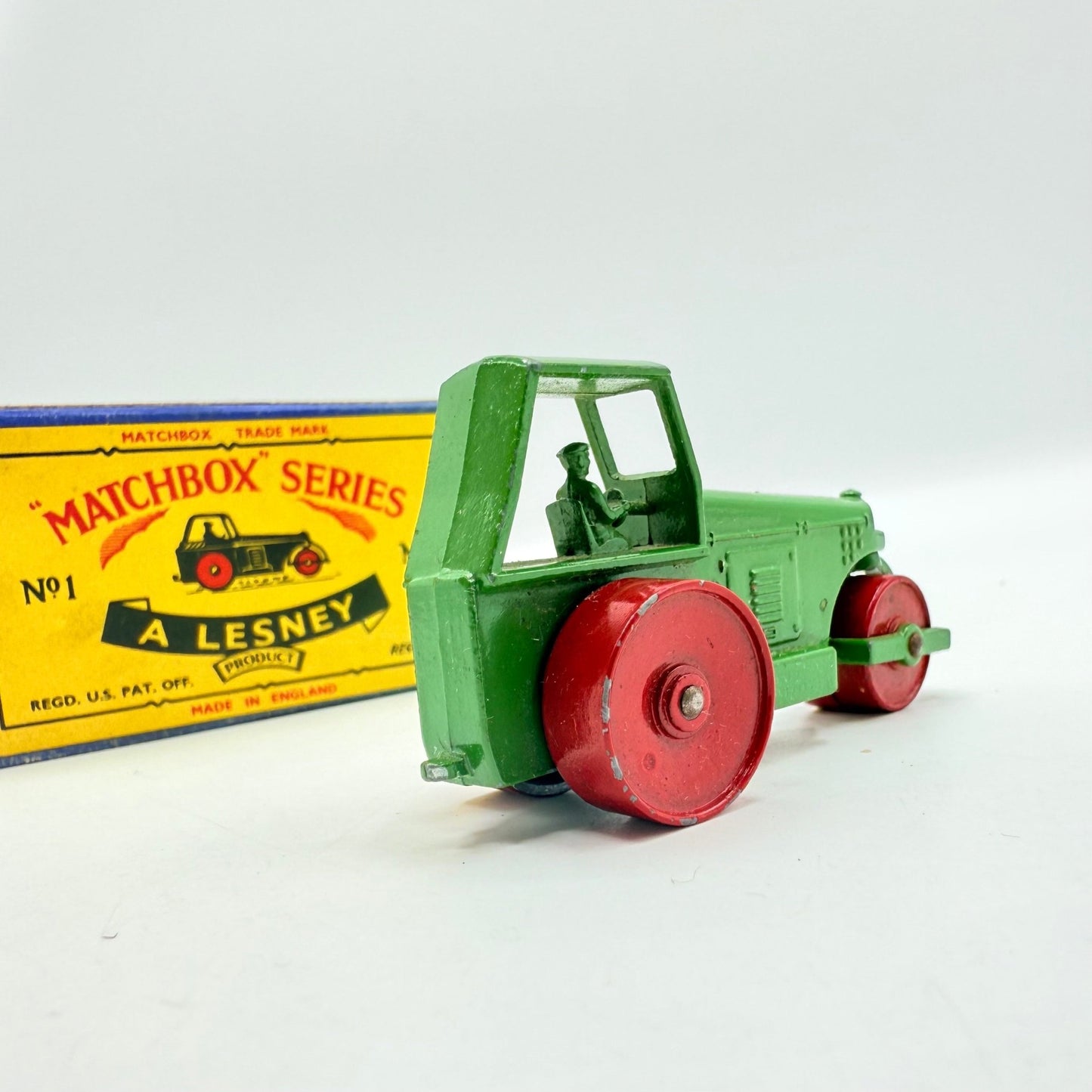 Matchbox Lesney 1c Road Roller Darker Green - Magic Matchbox