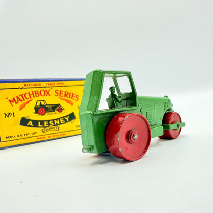 Matchbox Lesney 1c Road Roller Darker Green - Magic Matchbox