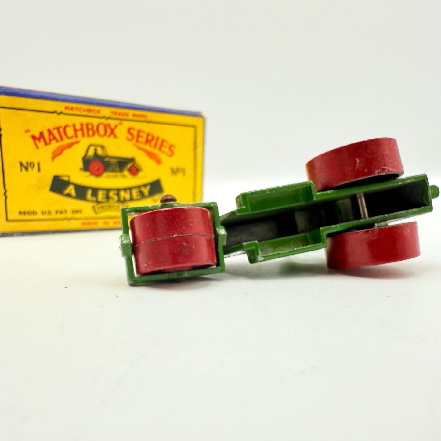 Matchbox Lesney 1c Road Roller Darker Green - Magic Matchbox