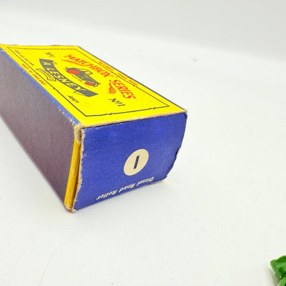 Matchbox Lesney 1c Road Roller Darker Green - Magic Matchbox
