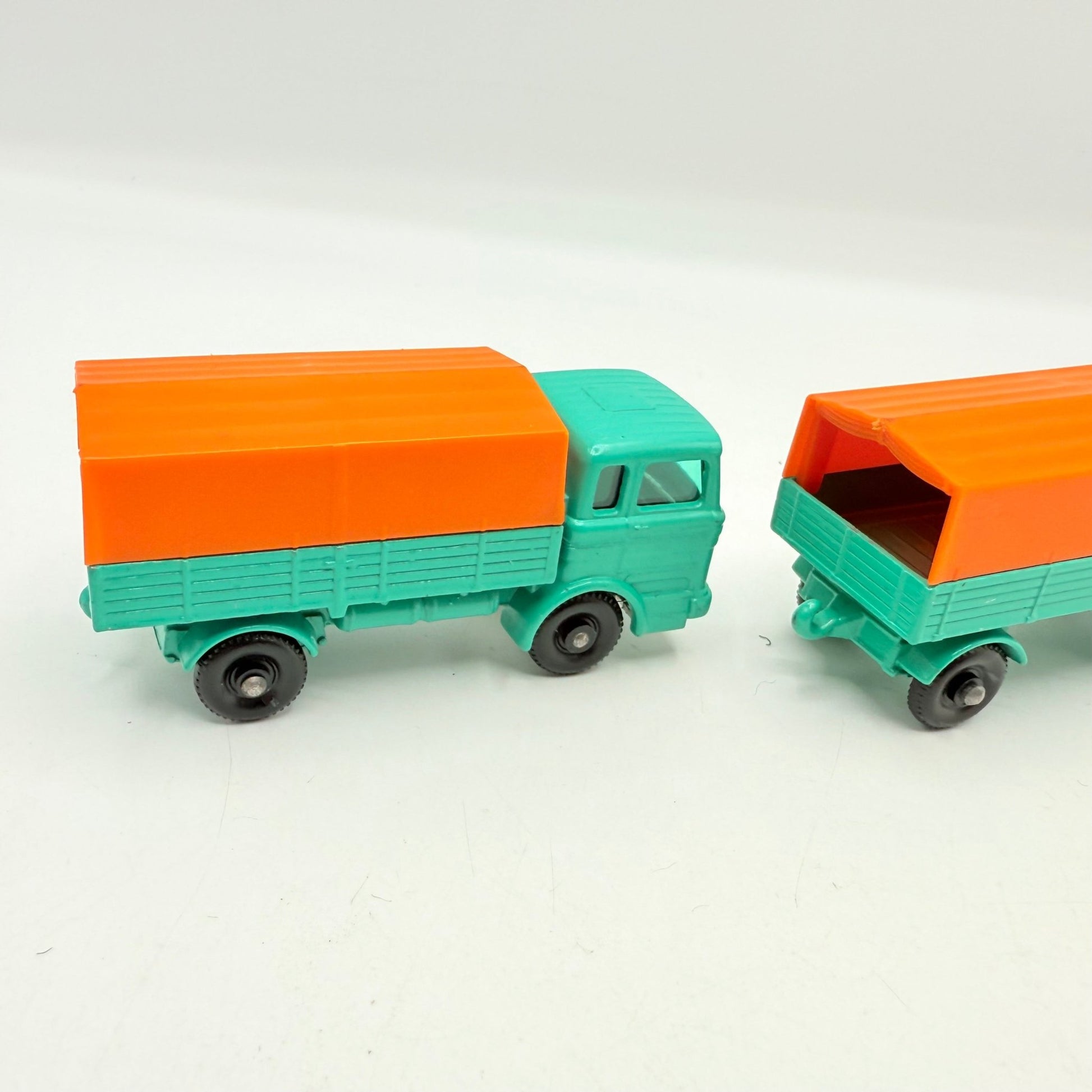 Matchbox Lesney 1e & 2d Mercedes Covered Truck And Trailer - Magic Matchbox