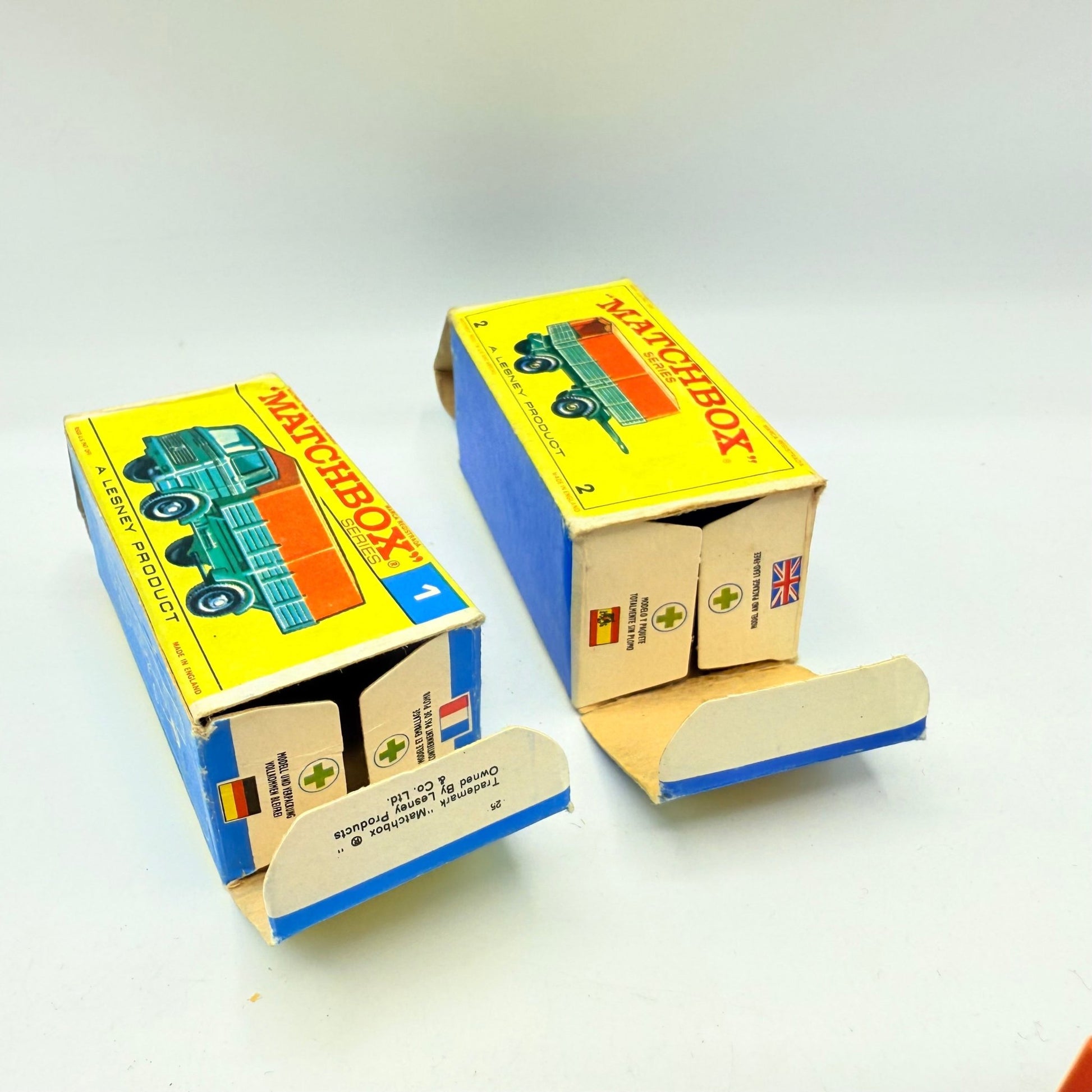 Matchbox Lesney 1e & 2d Mercedes Covered Truck And Trailer - Magic Matchbox