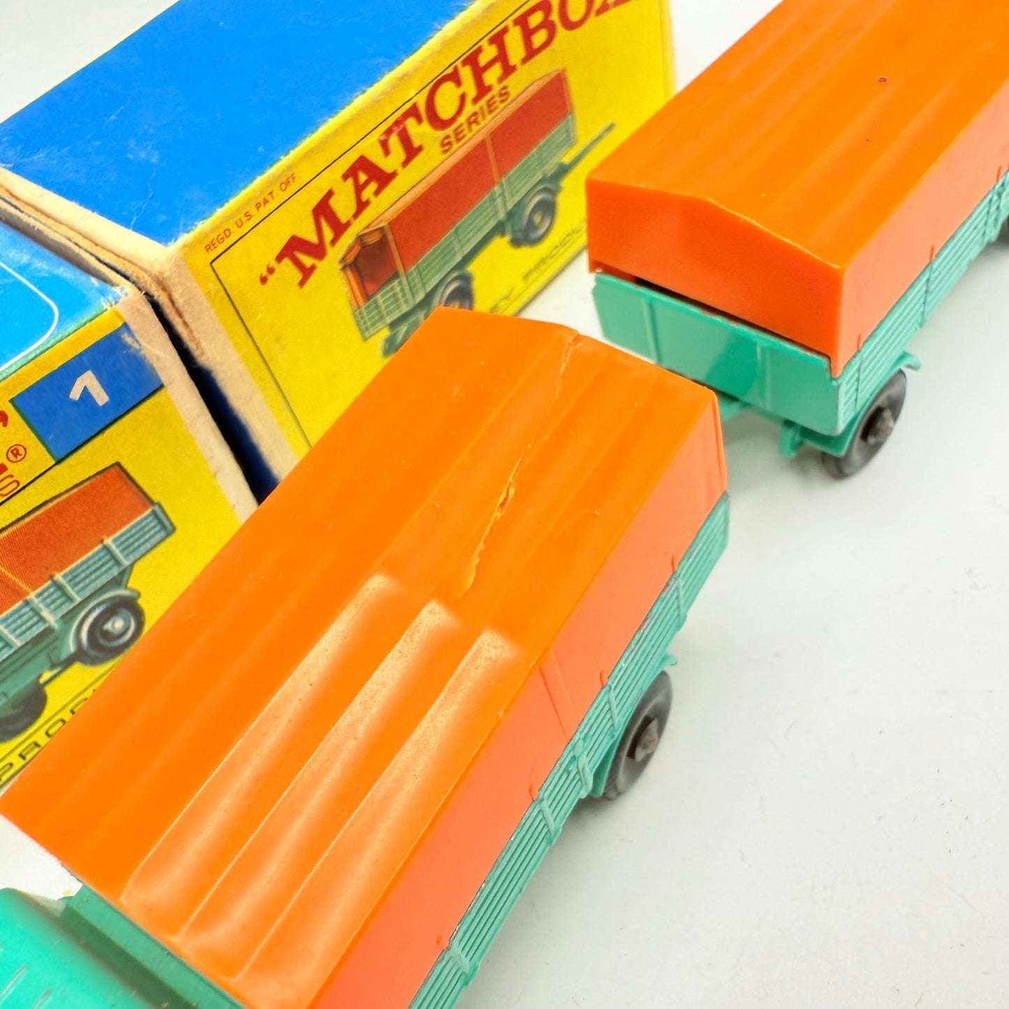 Matchbox Lesney 1e & 2d Mercedes Covered Truck And Trailer - Magic Matchbox