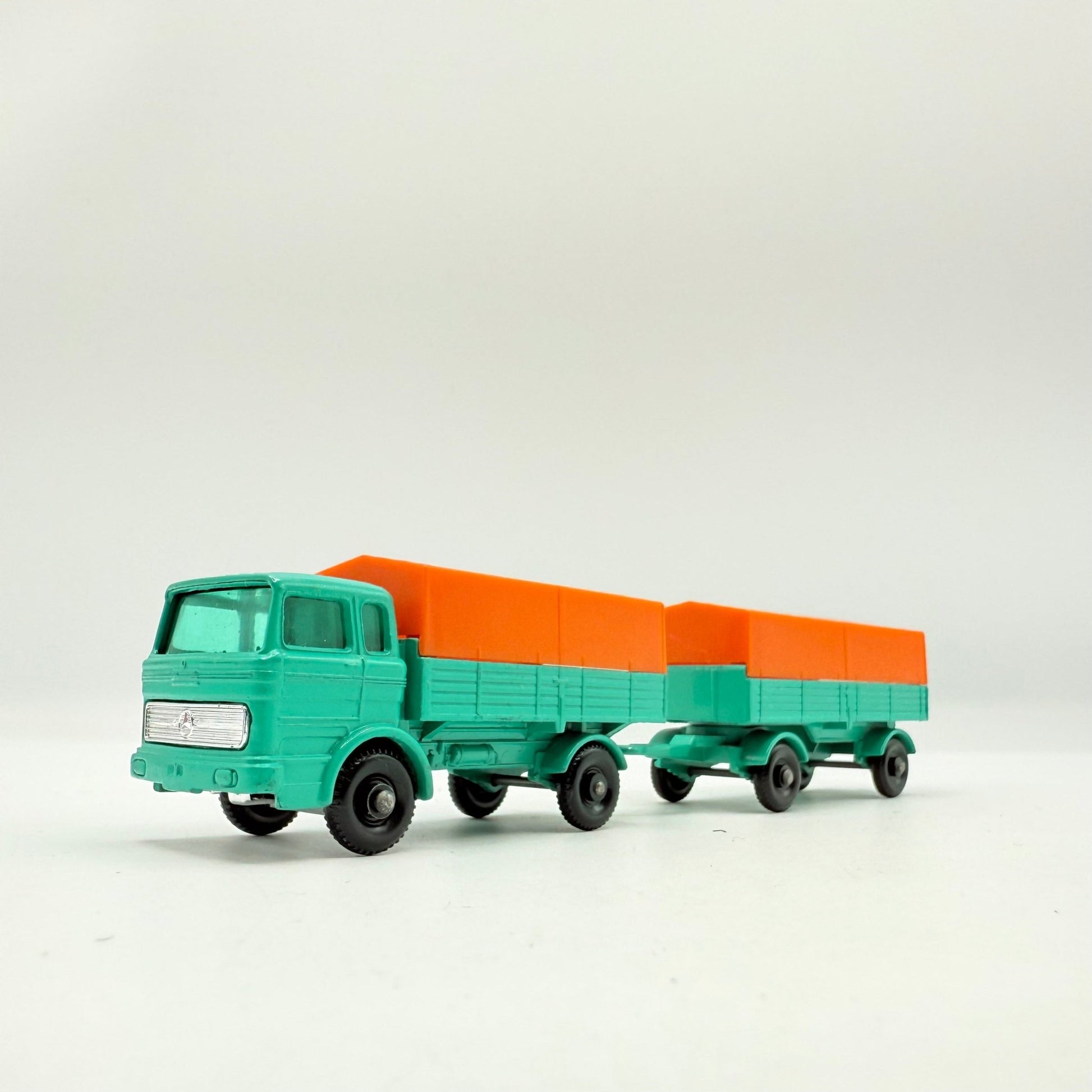 Matchbox Lesney 1e & 2d Mercedes Covered Truck And Trailer - Magic Matchbox