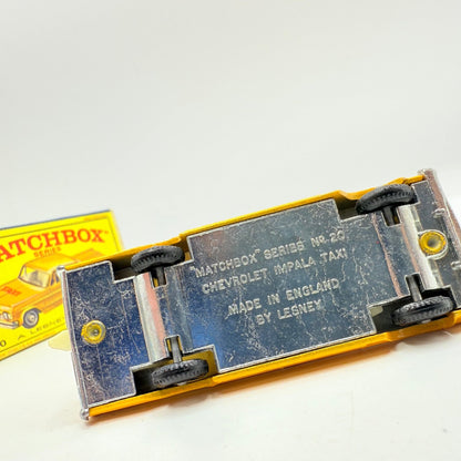 Matchbox Lesney 20c Chevrolet Impala Taxi BPW - Magic Matchbox